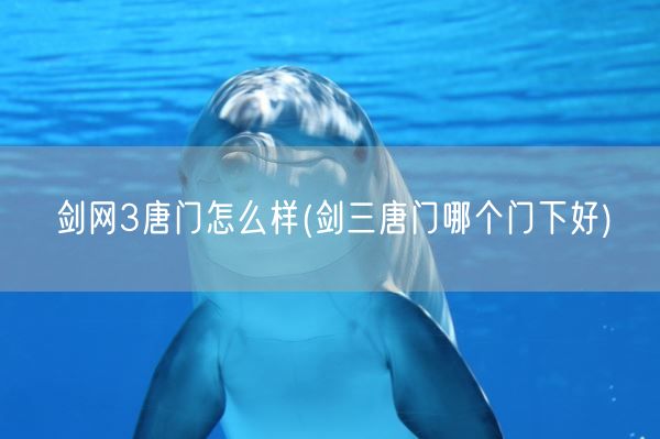 剑网3唐门怎么样(剑三唐门哪个门下好)(图1) 剑网3唐门怎么样(剑三唐门哪个门下好)(图1)
