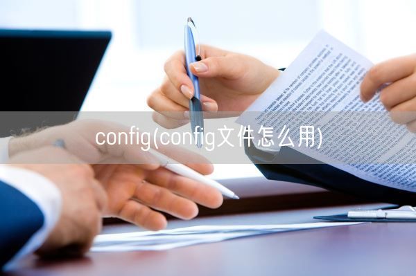 config(config文件怎么用)(图1)