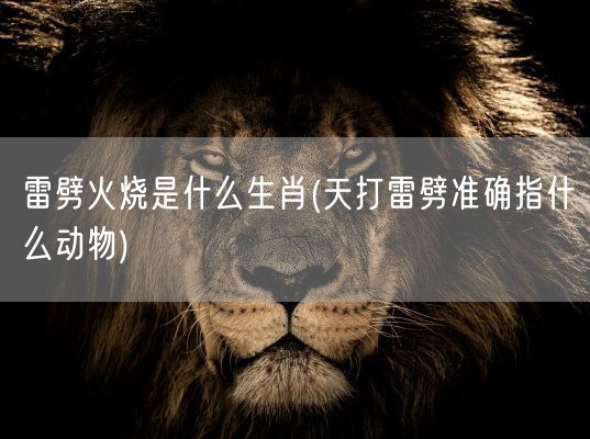 雷劈火烧是什么生肖(天打雷劈准确指什么动物)(图1) 雷劈火烧是什么生肖(天打雷劈准确指什么动物)(图1)