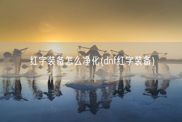 红字装备怎么净化(dnf红字装备)(图1) 红字装备怎么净化(dnf红字装备)(图1)