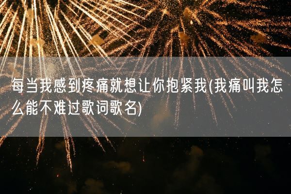 每当我感到疼痛就想让你抱紧我(我痛叫我怎么能不难过歌词歌名)(图1)