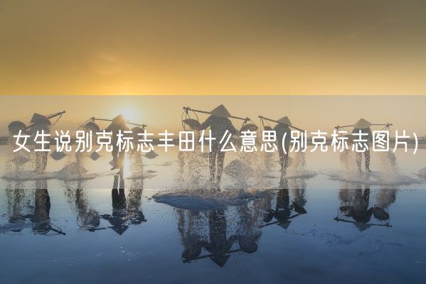 女生说别克标志丰田什么意思(别克标志图片)(图1)