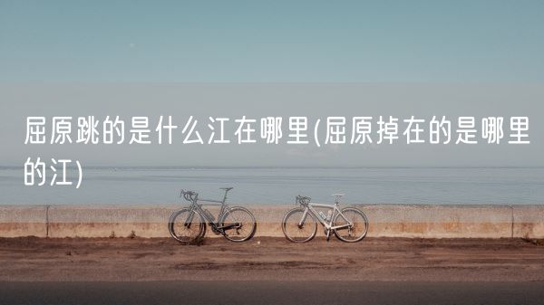 屈原跳的是什么江在哪里(屈原掉在的是哪里的江)(图1)