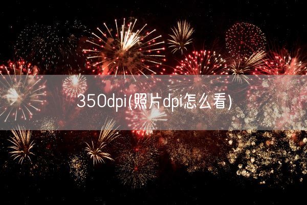 350dpi(照片dpi怎么看)(图1)