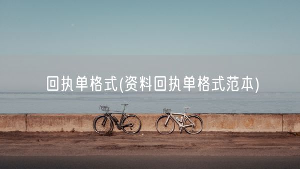 回执单格式(资料回执单格式范本)(图1)