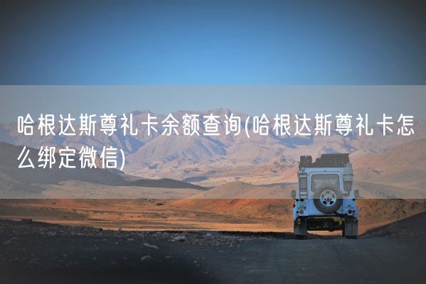 哈根达斯尊礼卡余额查询(哈根达斯尊礼卡怎么绑定微信)(图1)