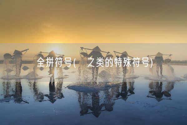 全拼符号(乄之类的特殊符号)(图1)