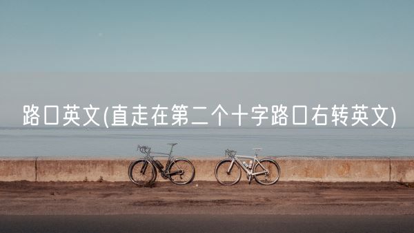 路口英文(直走在第二个十字路口右转英文)(图1)