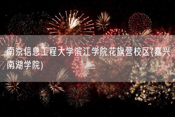 南京信息工程大学滨江学院花旗营校区(嘉兴南湖学院)(图1)