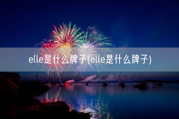 elle是什么牌子(elle是什么牌子)(图1)