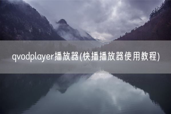 qvodplayer播放器(快播播放器使用教程)(图1)