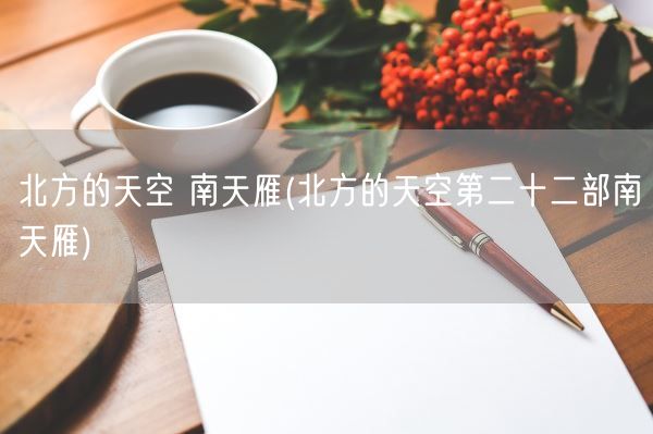 北方的天空 南天雁(北方的天空第二十二部南天雁)(图1)