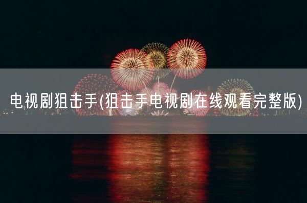 电视剧狙击手(狙击手电视剧在线观看完整版)(图1)
