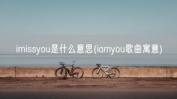 imissyou是什么意思(iamyou歌曲寓意)(图1)