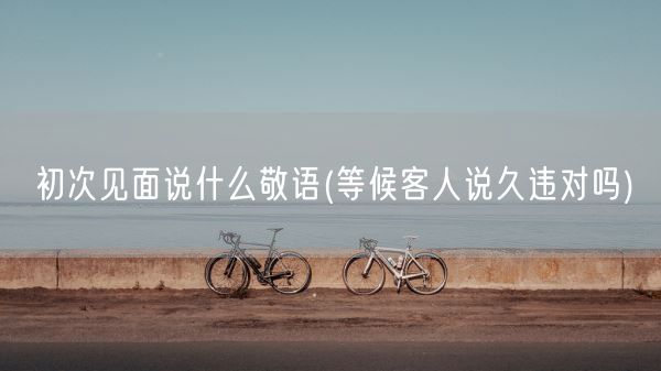 初次见面说什么敬语(等候客人说久违对吗)(图1)