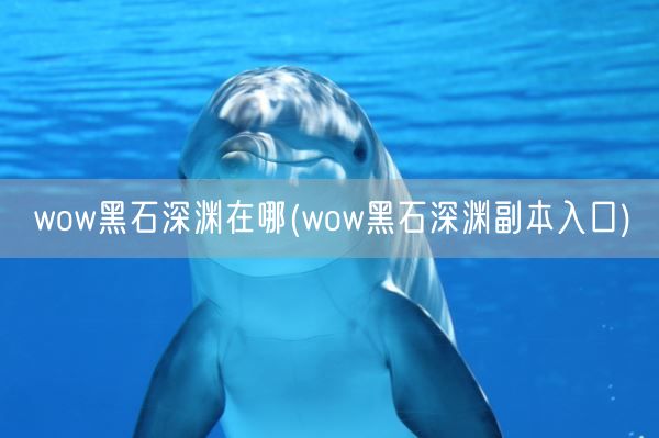 wow黑石深渊在哪(wow黑石深渊副本入口)(图1)