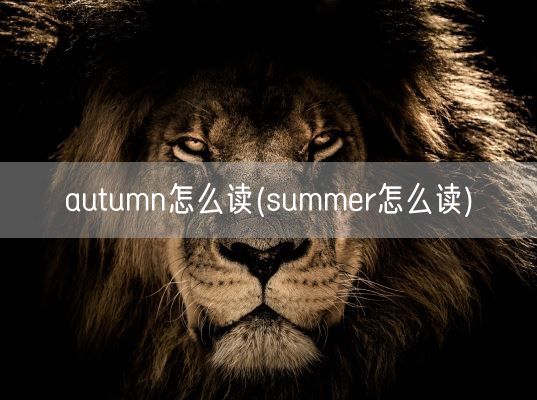 autumn怎么读(summer怎么读)(图1) autumn怎么读(summer怎么读)(图1)