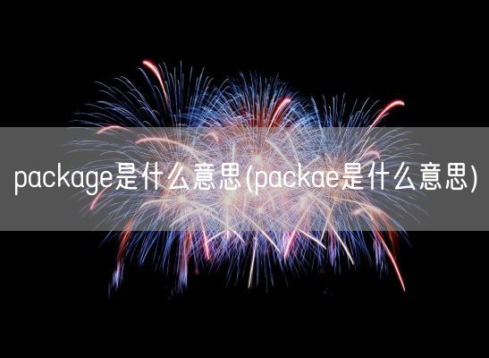 package是什么意思(packae是什么意思)(图1)