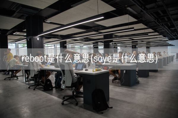 reboot是什么意思(saye是什么意思)(图1)