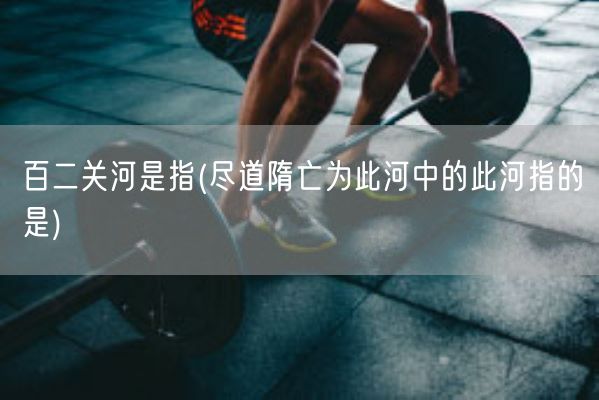 百二关河是指(尽道隋亡为此河中的此河指的是)(图1)