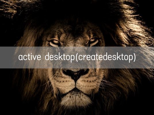 active desktop(createdesktop)(图1) active desktop(createdesktop)(图1)