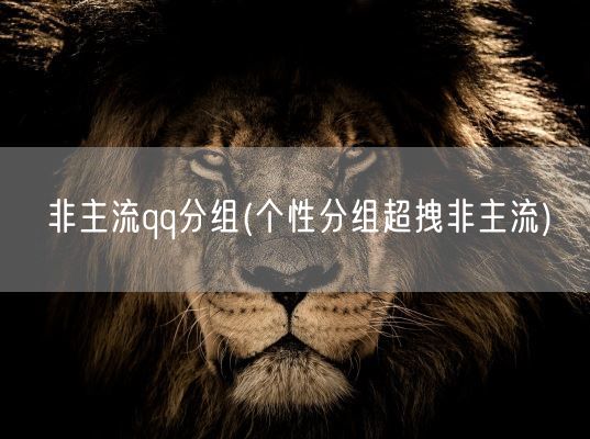 非主流qq分组(个性分组超拽非主流)(图1) 非主流qq分组(个性分组超拽非主流)(图1)