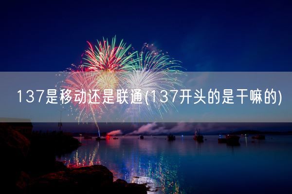 137是移动还是联通(137开头的是干嘛的)(图1) 137是移动还是联通(137开头的是干嘛的)(图1)