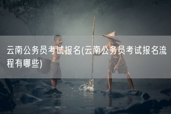 云南公务员考试报名(云南公务员考试报名流程有哪些)(图1)
